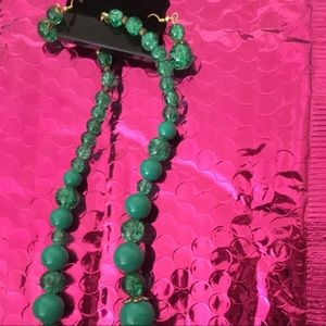 Jade Necklace and Earrings